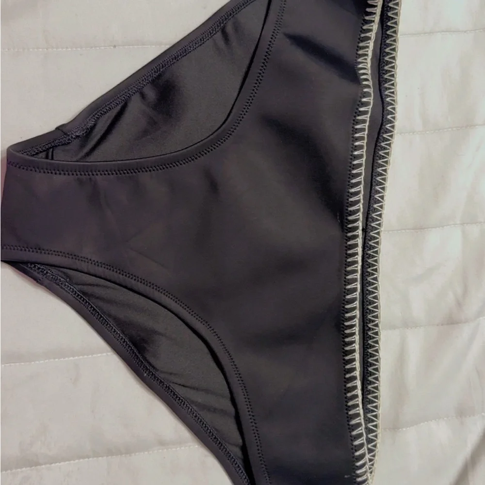 Victoria's Secret Black Panties with White Trim - Picture 2 of 4